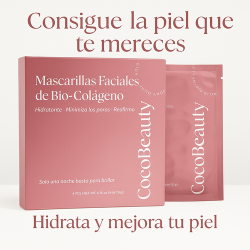 Mascarillas Bio-Colágeno Pack 4 unidades